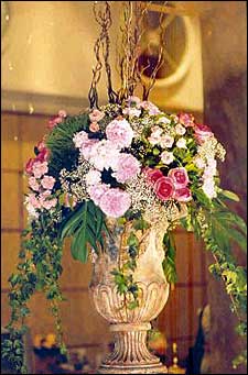Flower arrangement by Rustan's Flower Shop