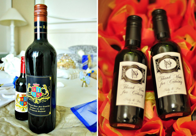 Wine Favors by My Avenue Wines