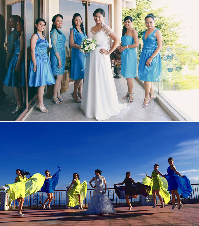 From top to bottom: Wedding Photography by Santiago Alfonso Fotografia and B. A. Studio