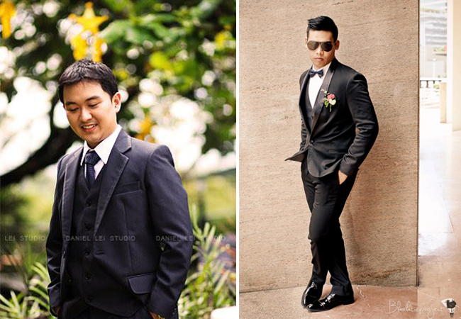 Photography By Daniel Lei Studio (left) and Black Tie Photography (right)