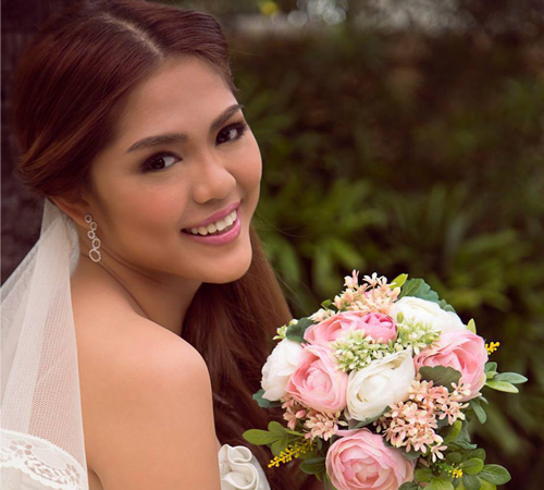 Real Bride Hair and Make-up by All Dolled Up by Anya Reyes