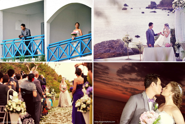 Beach wedding of Actor John Estrada and Beauty Queen Priscilla Meirelles at Thunderbird Resorts Poro Point, La Union