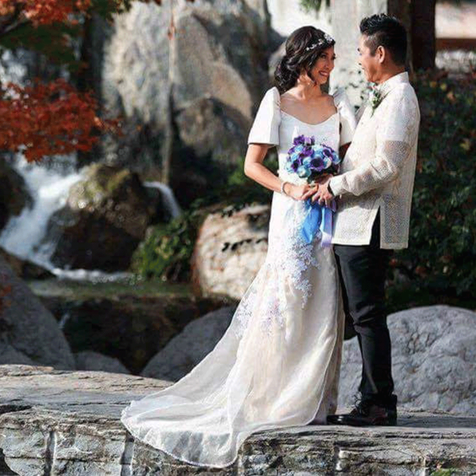 modern filipiniana wedding gown