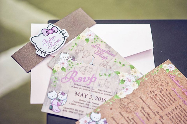 hello kitty themed wedding