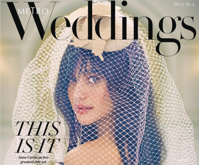 anne curtis for metro weddings