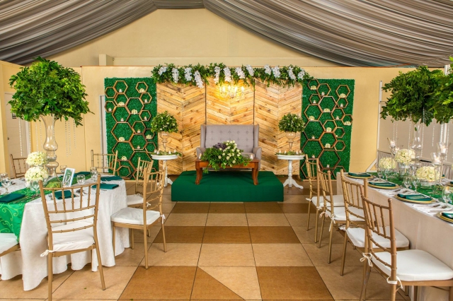 blooms and greenery wedding hizons catering