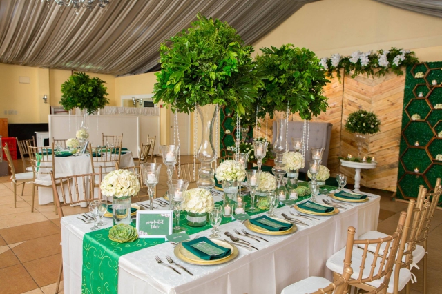 blooms and greenery wedding hizons catering