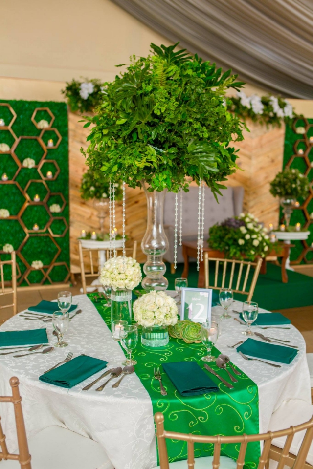 blooms and greenery wedding hizons catering