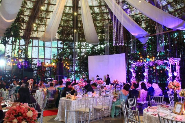 indoor wedding the glass garden