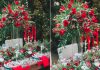 christmas wedding tablescape