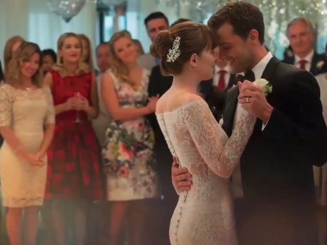 fifty shades freed wedding dress