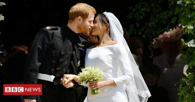 #royalwedding2018 prince harry meghan markle couple shot bbc news