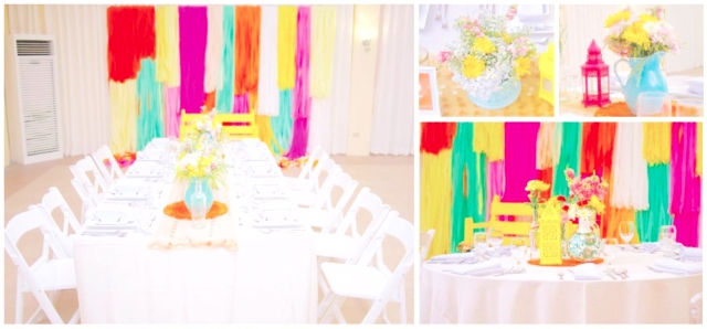 colorful theme hizons catering