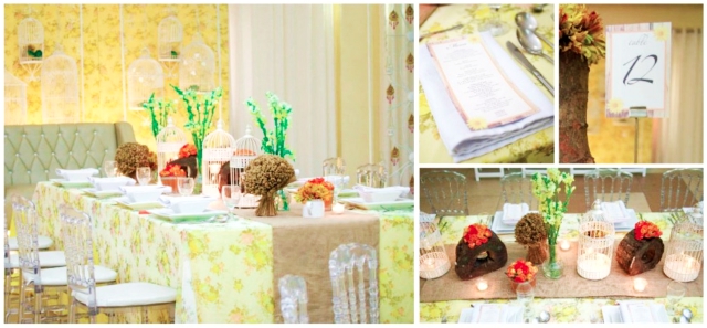 floral rustic theme hizons catering