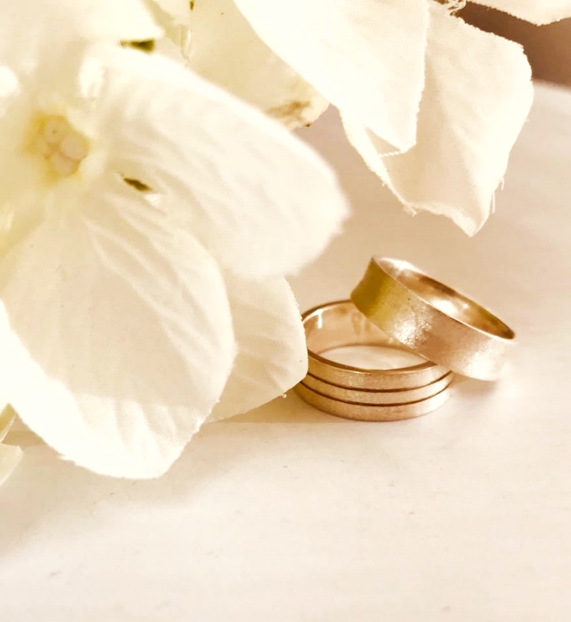 bronze wedding rings v gem jewelry