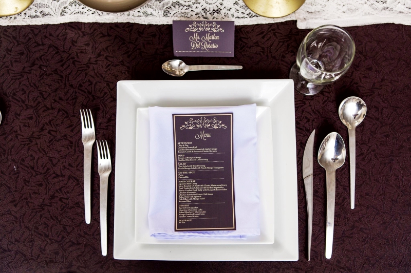 simple elegant hizons catering theme