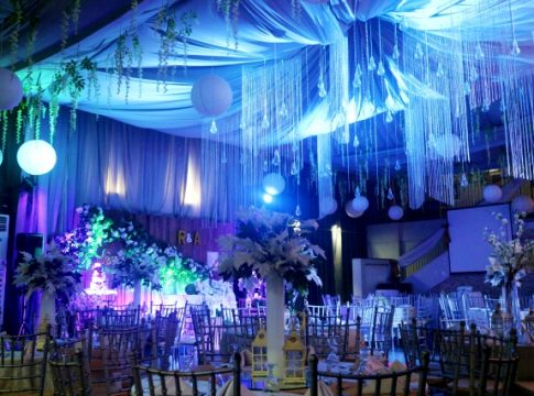 LOOK: Chef Patrick’s Kitchen’s Drape Ceiling Stuns robin abbie wedding chef patricks kitchen