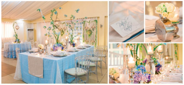 blue wedding themes hizons catering