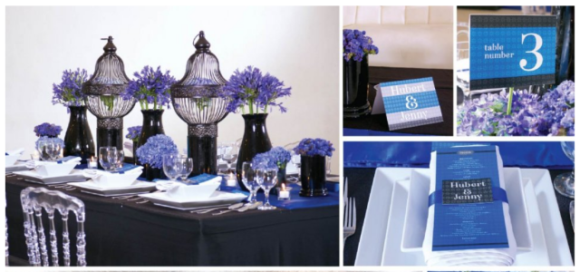 blue wedding themes hizons catering