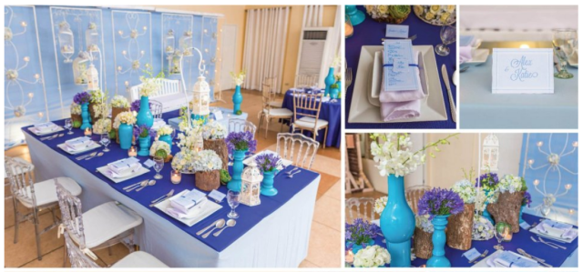 blue wedding themes hizons catering