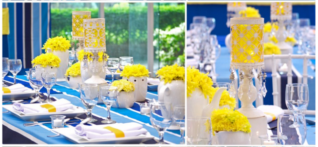 blue wedding themes hizons catering