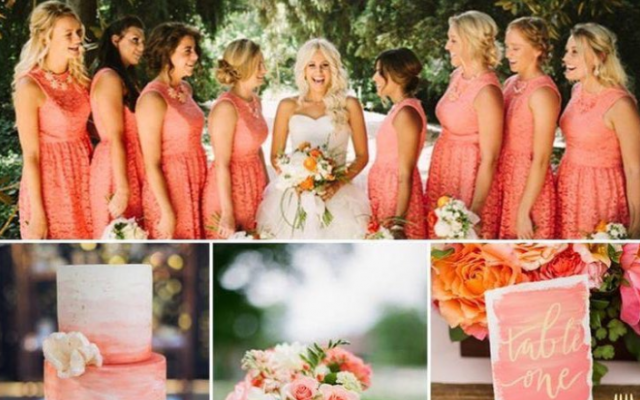 living coral wedding